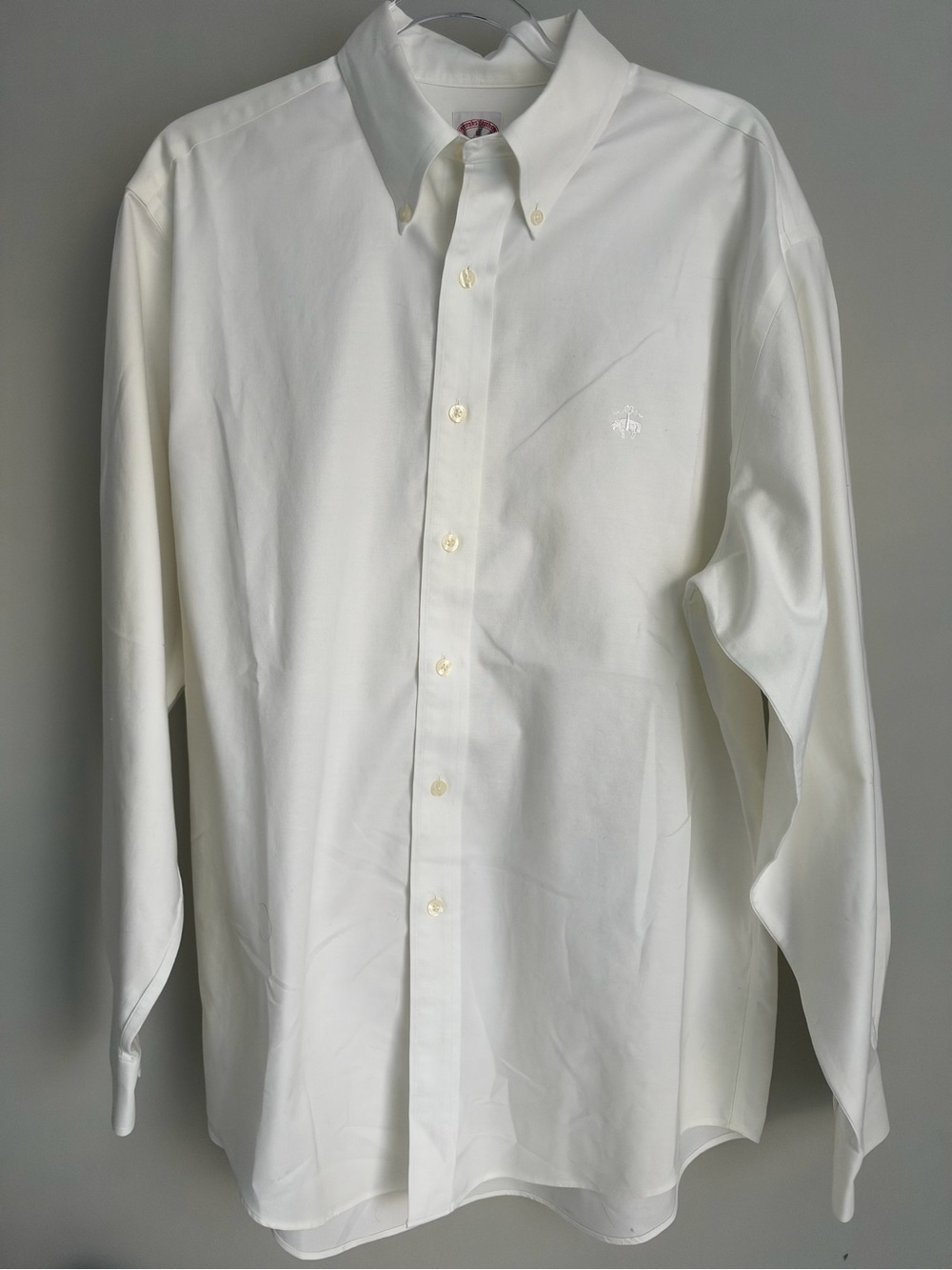 Men’s Brooks Brothers White Dress Shirt, EUC, Large